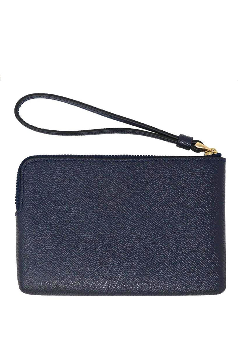 Coach Corner Zip Wristlet - Midnight Navy