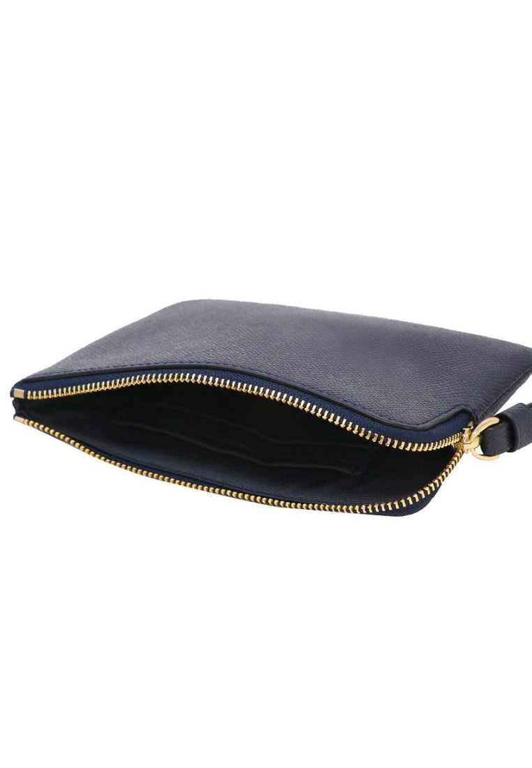 Coach Corner Zip Wristlet - Midnight Navy