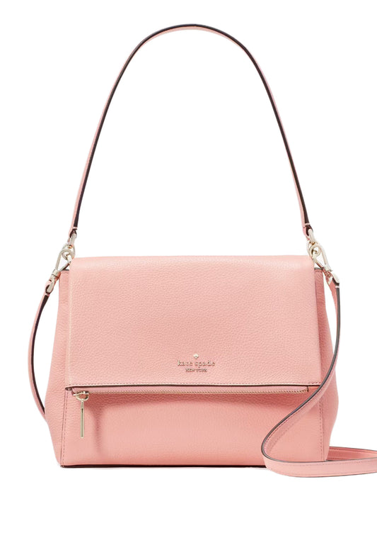 Kate Spade Leila Medium Flap Shoulder Bag - Peachy Rose