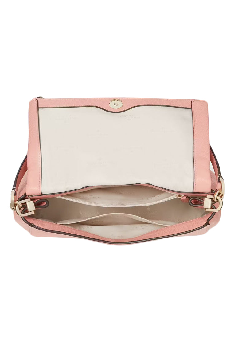 Kate Spade Leila Medium Flap Shoulder Bag - Peachy Rose