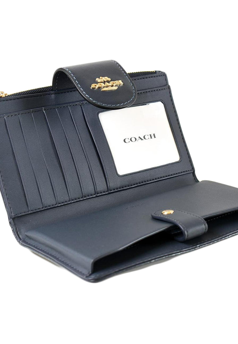 Coach Phone Wallet in Signature Jacquard - Midnight Navy