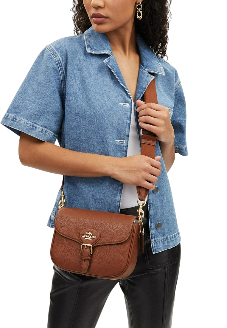 Coach Amelia Saddle Bag - Redwood Brown