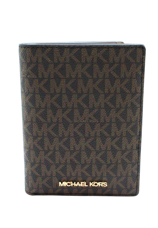 Michael Kors Passport Wallet In Signature - Brown