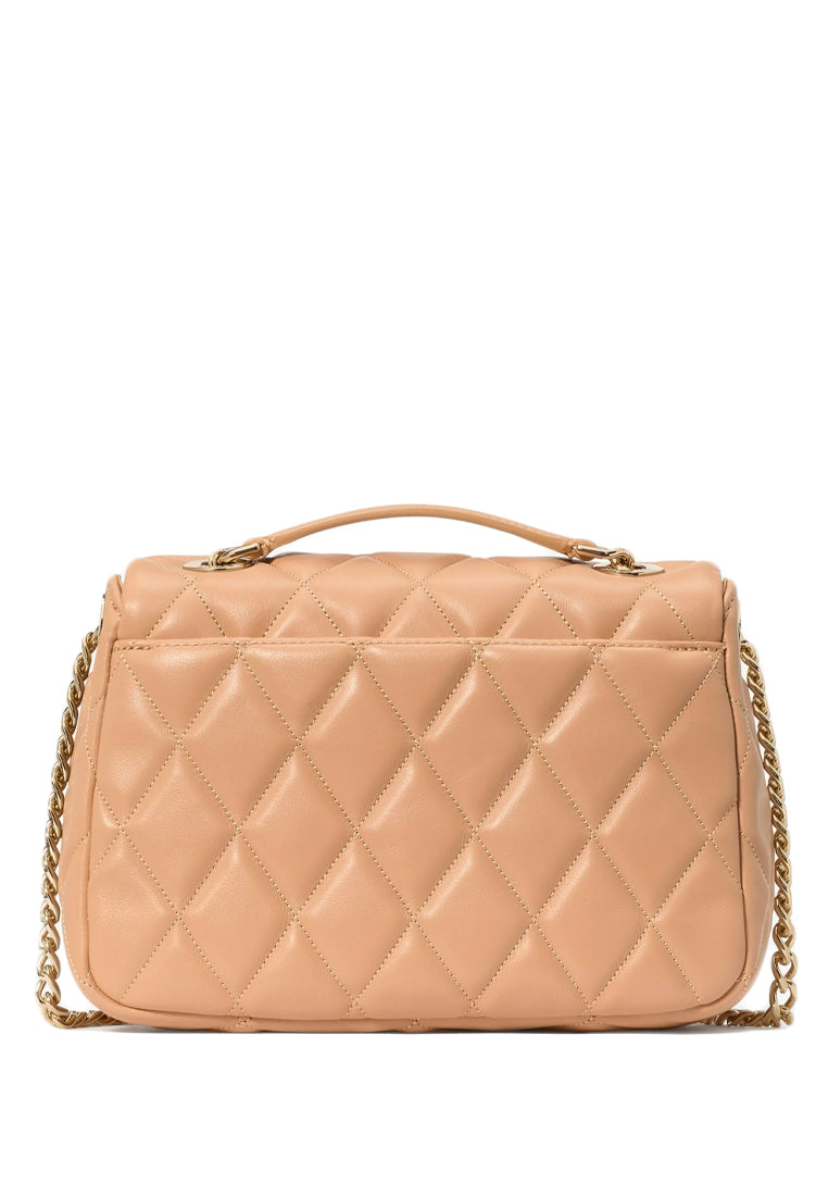 Kate Spade Carey Quilted Small Flap Crossbody - Tiramisu Mousse