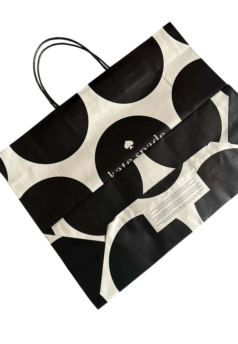 Kate Spade Paperbag - Medium - Black/White