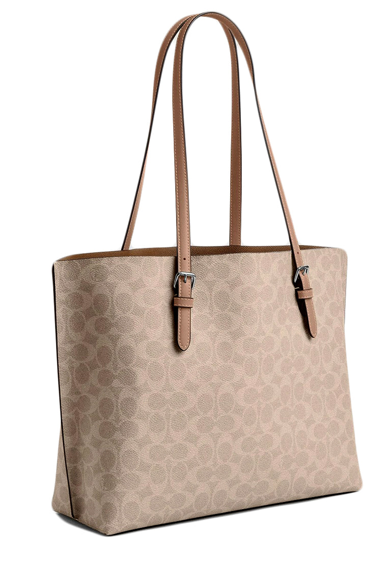 Coach Mollie Tote Bag In Signature Canvas - Sand Taupe