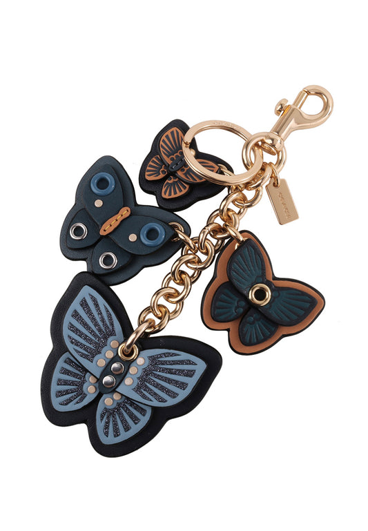 Coach Butterfly Cluster Bag Charm - Denim