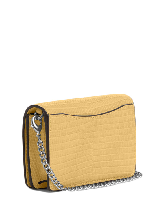 Coach Mini Wallet On A Chain - Yellow