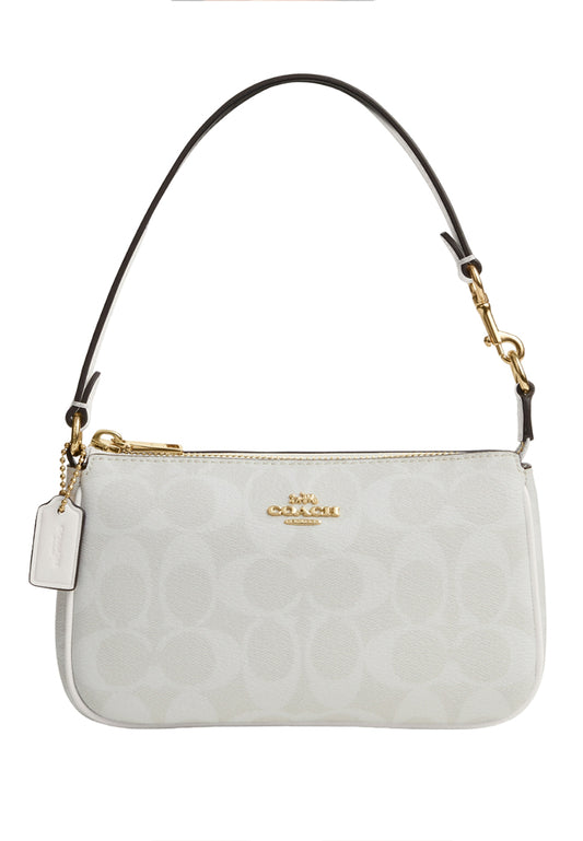 Coach Nolita 19 In Signature Canvas - White