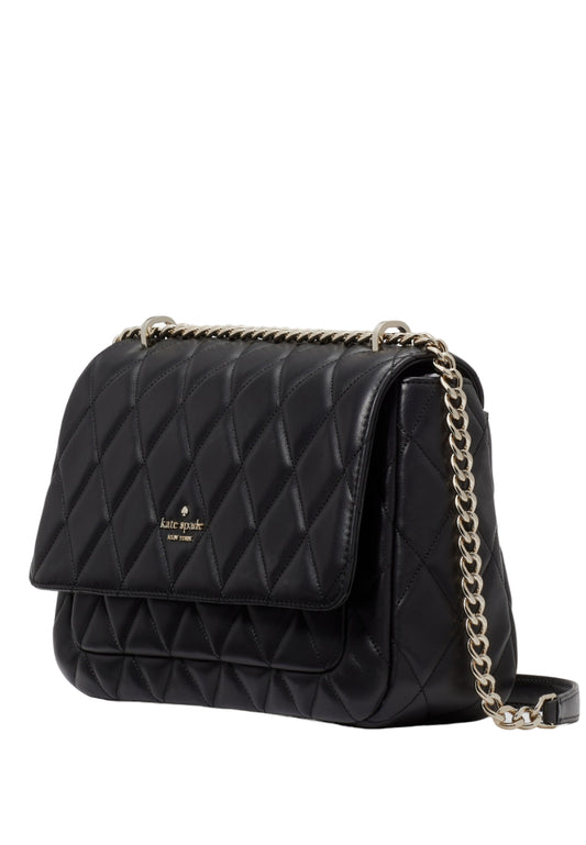 Kate Spade Carey Medium Flap Shoulder Bag - Black