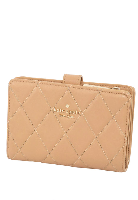 Kate Spade Carey Medium Compartment Bifold Wallet - Tiramisu Mousse